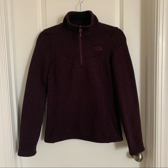 The North Face Purple Quarter Zip Jacket, XS - Picture 3 of 13